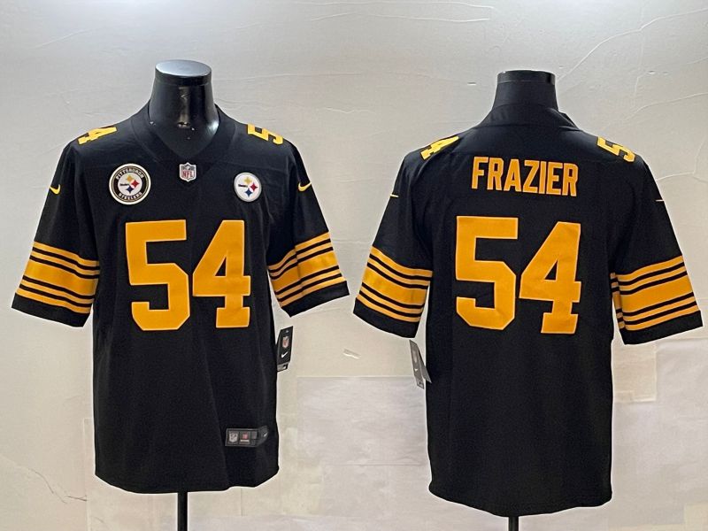 Men Pittsburgh Steelers #54 Frazier Black 2024 Nike Limited NFL Jersey style 01151